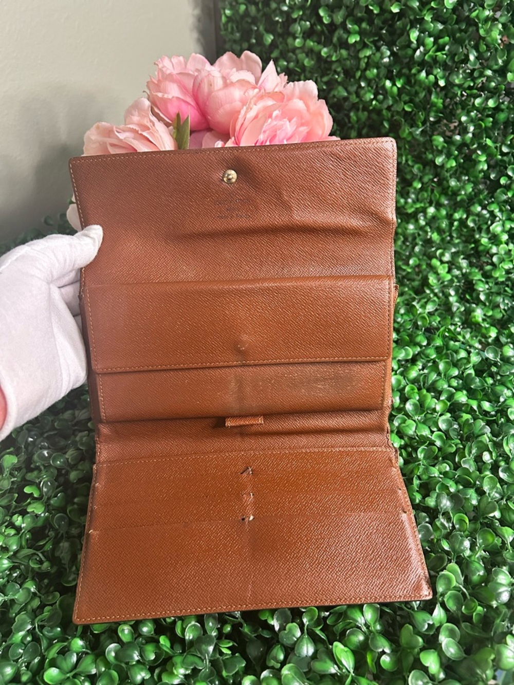Vintage Louis Vuitton Monogram Long Wallet w/ Pen Loop - Picture 6 of 13